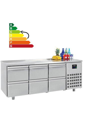 Kylbänk - 6 lådor - 700 mm - Energy Line