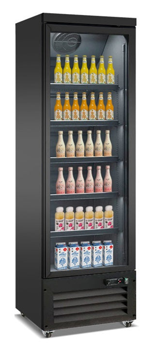 KYLSKÅP 1 GLASDÖRR SVART CEB-500R BL