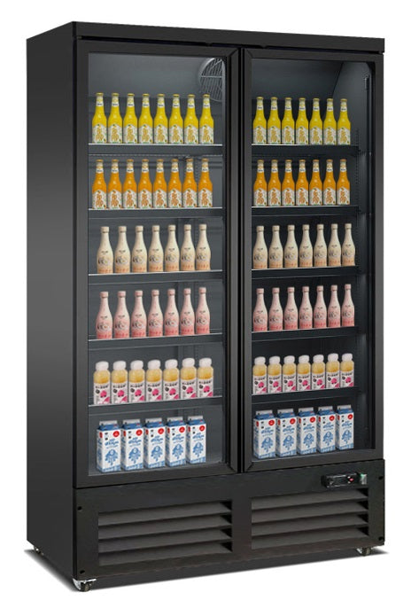 KYLSKÅP 1 GLASDÖRR SVART CEB-500R BL