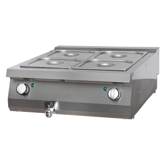 Premium Bain Marie - Dubbel enhet - 90 cm djup - Elektrisk