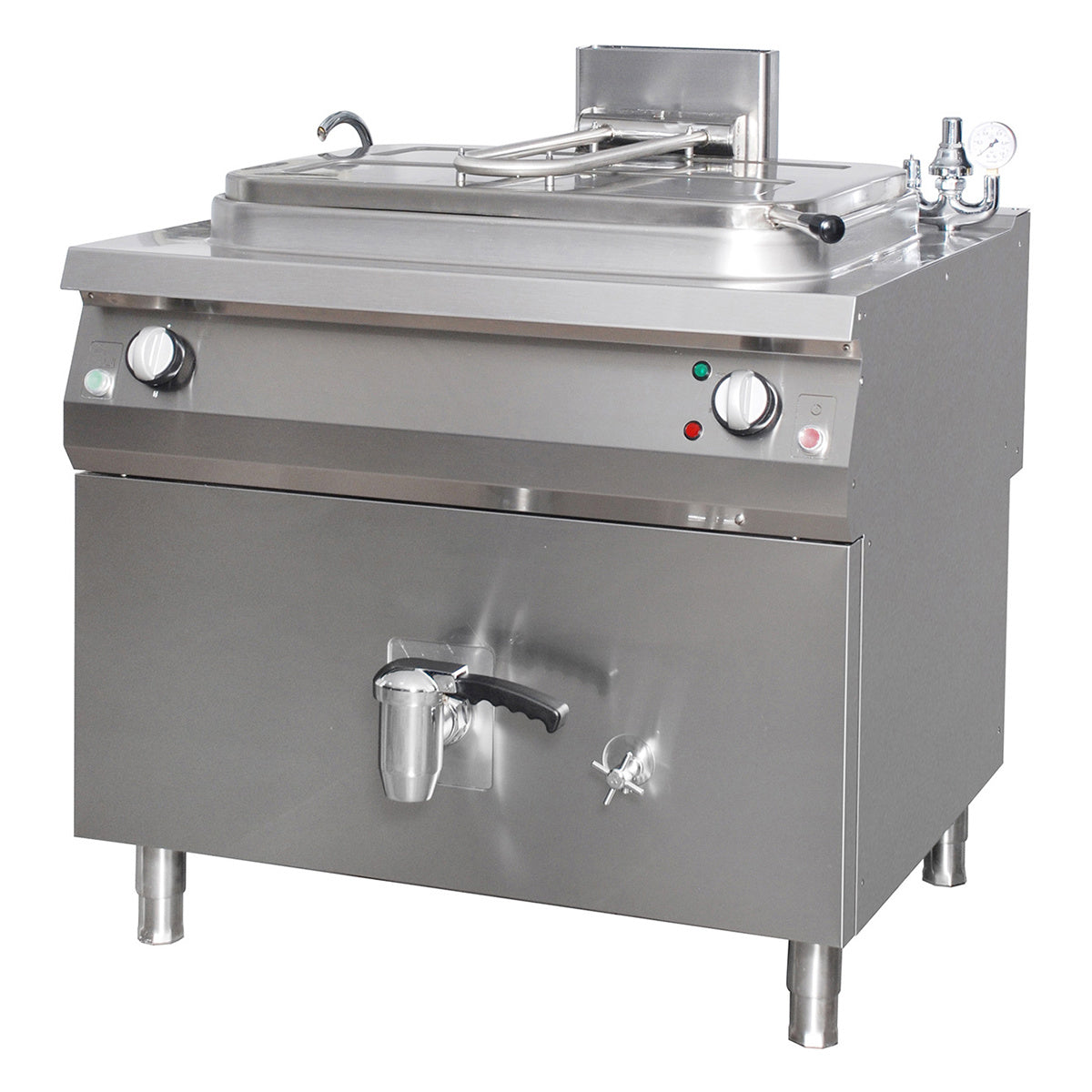 Premium tippbar gryta - 265L - Indirekt - 90cm djup - Gas