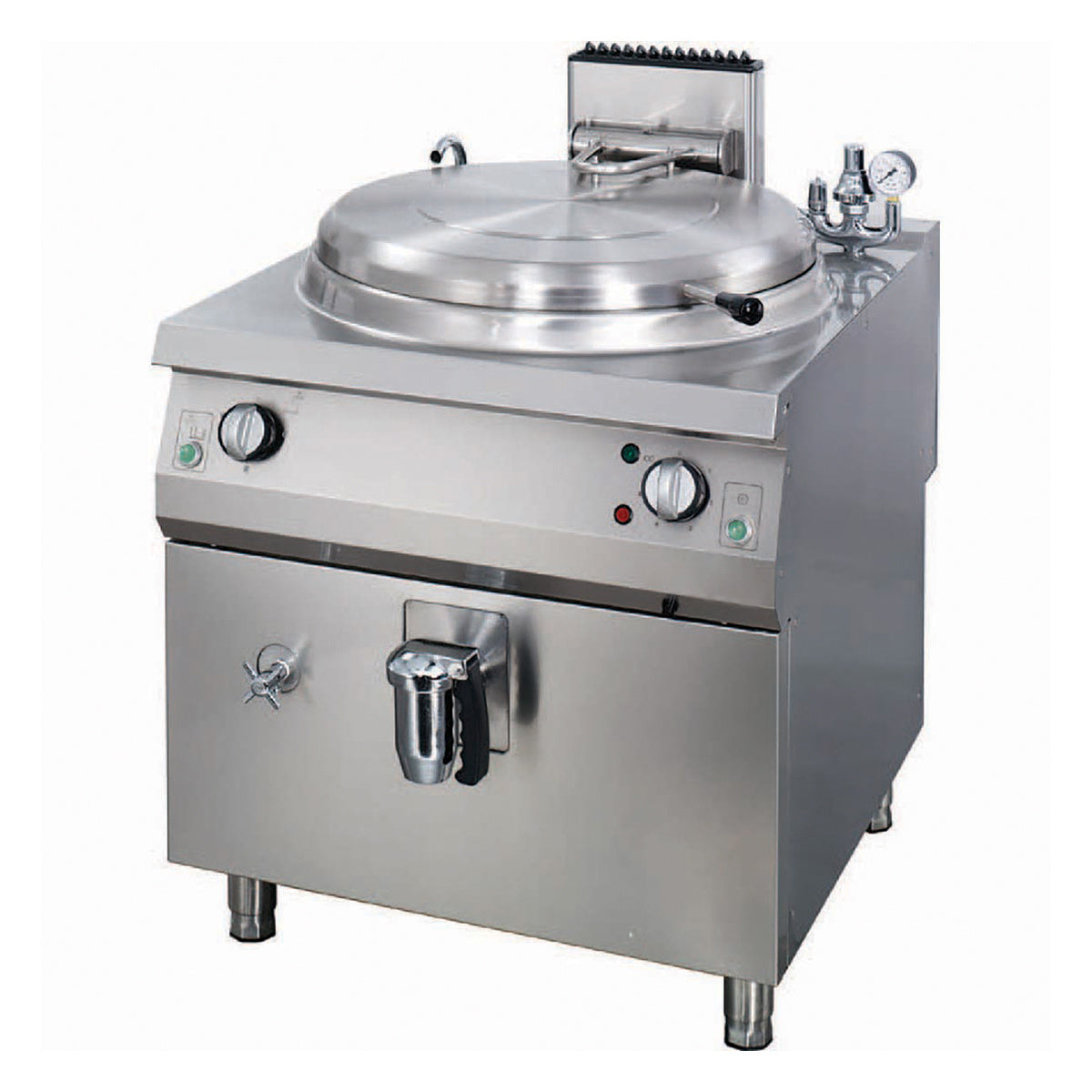 Premium tippbar gryta - 265L - Direkt - 90cm djup - Gas