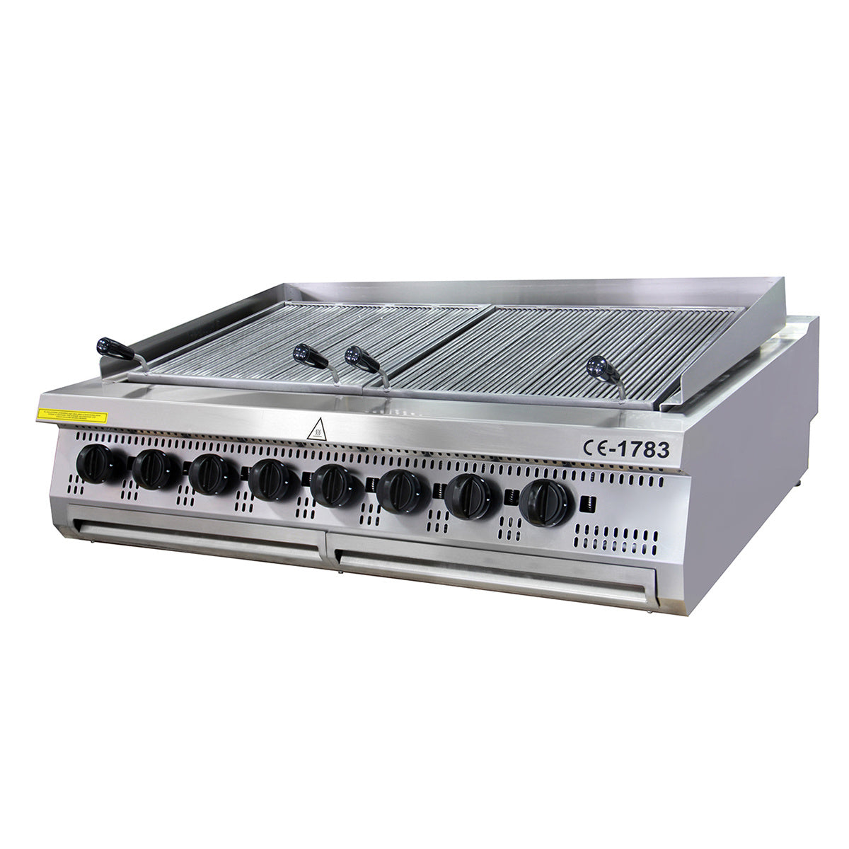 Premium Chargrill - 8 zoner - Trippelenhet - 90 cm djup - Gas