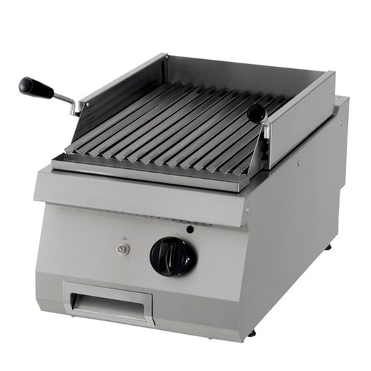 Premium lavastengrill - Enkel enhet - 90 cm djup - Gas