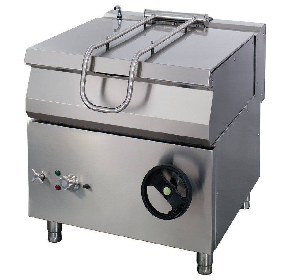 Kraftig tippbar fritös - 50L - Dubbel enhet - 70cm djup - Gas