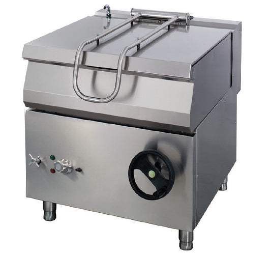Kraftig tippbar fritös - 50L - Dubbel enhet - 70cm djup - Gas