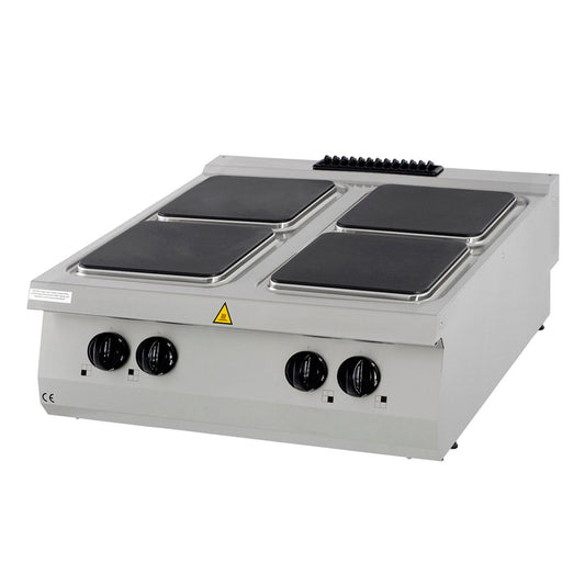 Premium spis - 4 brännare - Dubbel enhet - 90 cm djup - Elektrisk