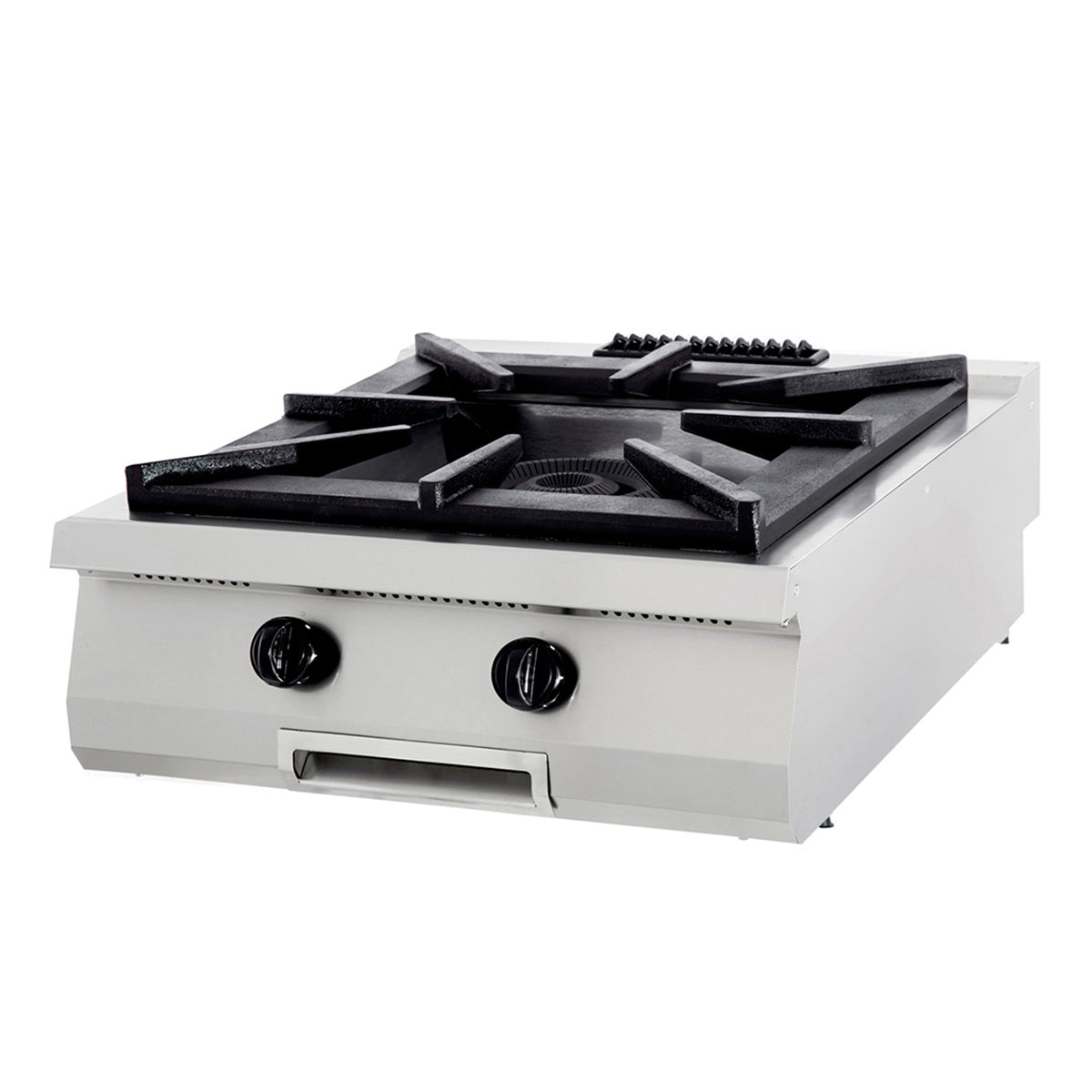 Premium spis - 1 brännare - Dubbel enhet - 90 cm djup - Gas