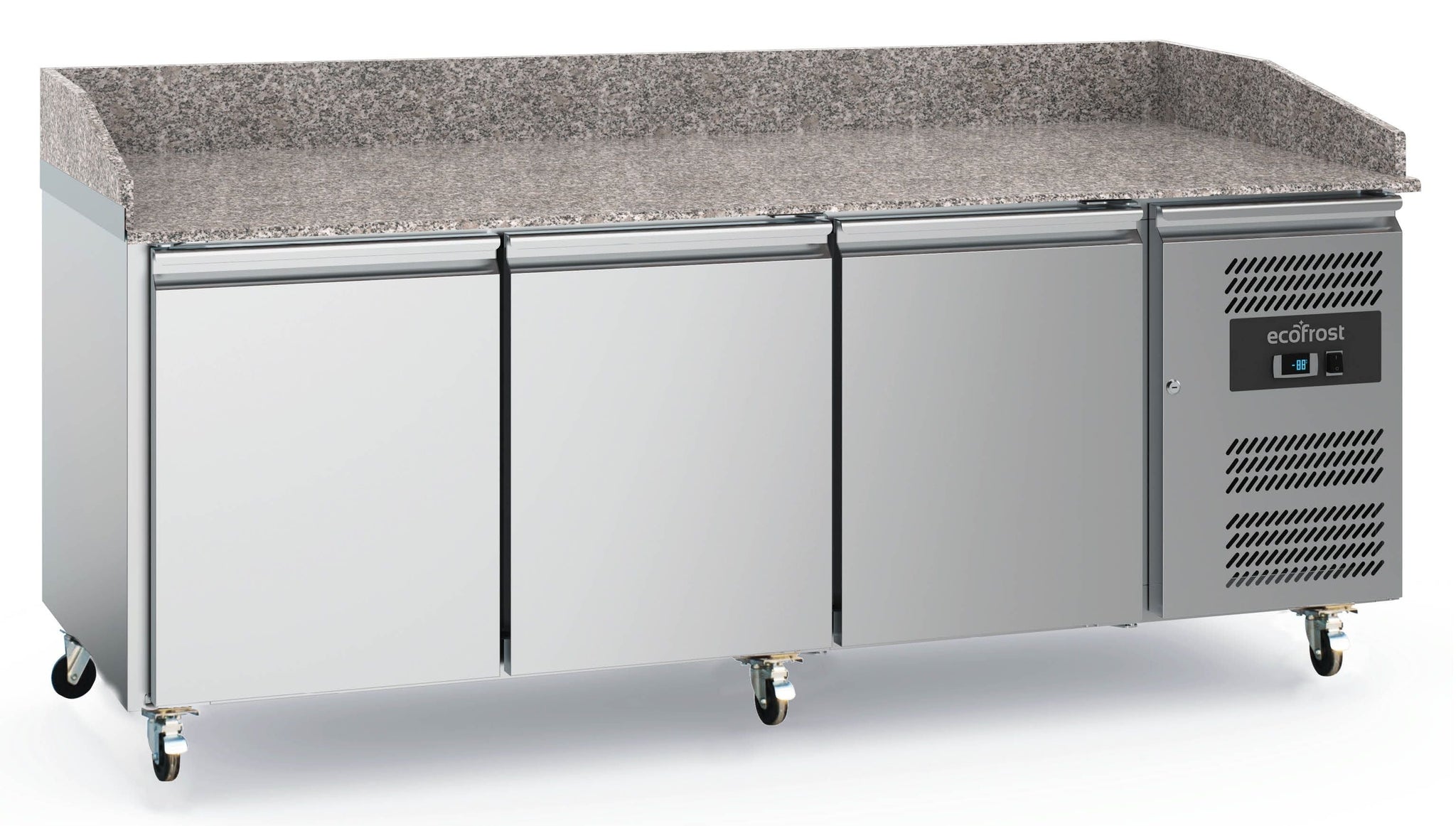 Pizzabänk - 3 dörrar - Bänkskiva i granit