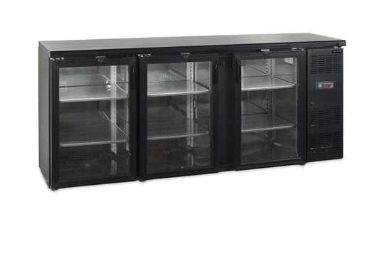 Backbar / Bar kyl - 3 glasdörrar - CBC310G