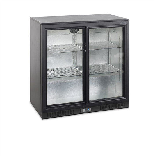 Backbar / Bar kyl - 2 skjutdörrar i glas - BA26S