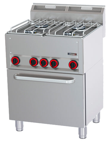 Gasspis 4 brännare med elektrisk ventilerad ugn GN 1/1 P 66