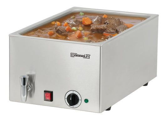 Bain-marie med avloppskran