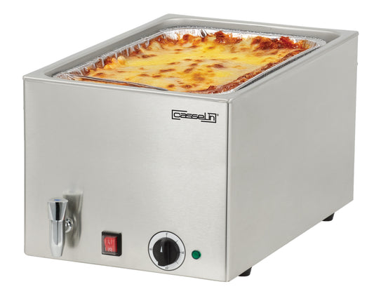 Bain-marie med avloppskran GN 1/1 - 200 mm