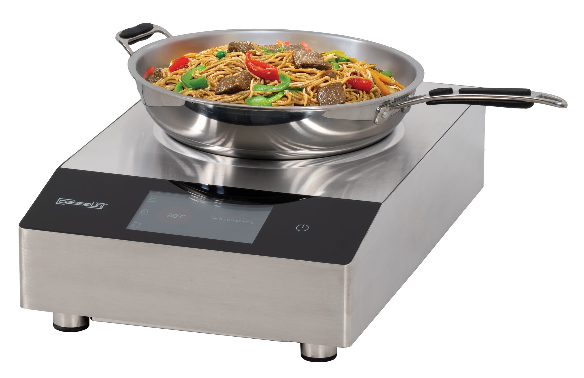 Induktionsplatta för wok 400 Svart