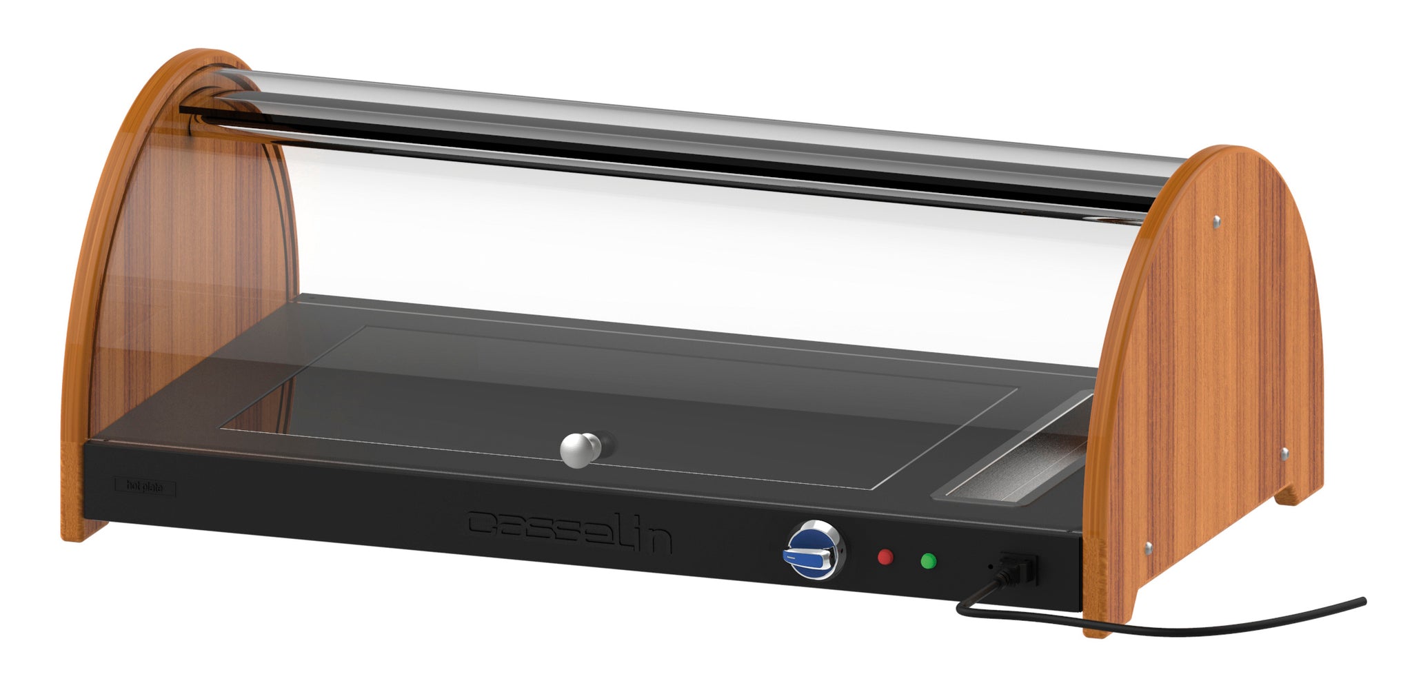 Uppvärmd roll-top buffédisplay