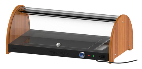 Uppvärmd roll-top buffédisplay