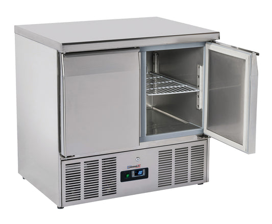 Saladette - Kylt serveringsbord 2 luckor GN 1/1