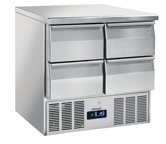Saladette - Kylt serveringsbord 4 lådor GN 1/1