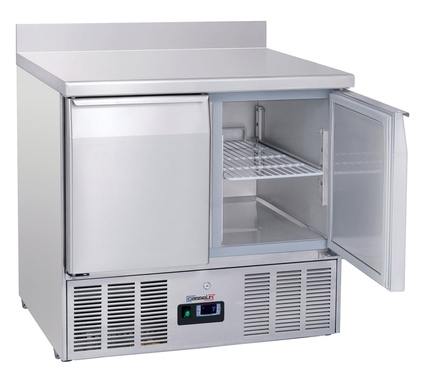 Saladette - Kylt serveringsbord med bakplatta 2 luckor GN 1/1
