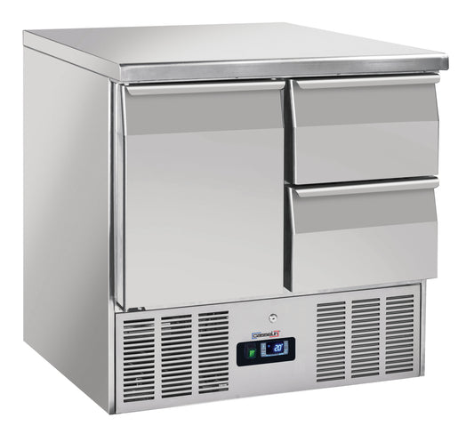 Saladette - Kylt serveringsbord 2 lådor 1 lucka GN 1/1