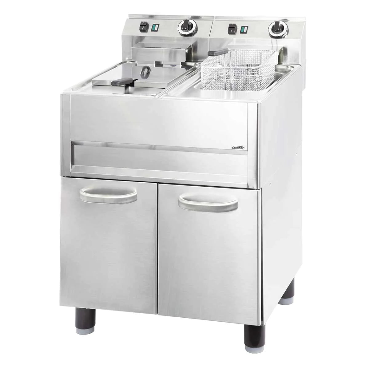 Fritös Pro - 2x13 liter - 2x9,9 kW - Med underskåp