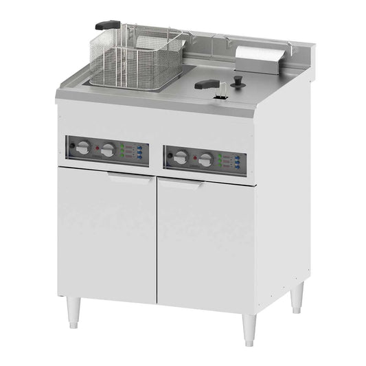 Fritös Pro - 2x16 liter - 2x12 kW - Med underskåp
