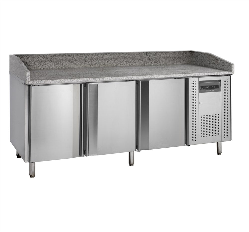 Rostfritt Pizzabänk - 3 dörrar - PT1300