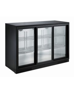 BACKBAR-KYLARE SVART 3 SKJUTDÖRRAR