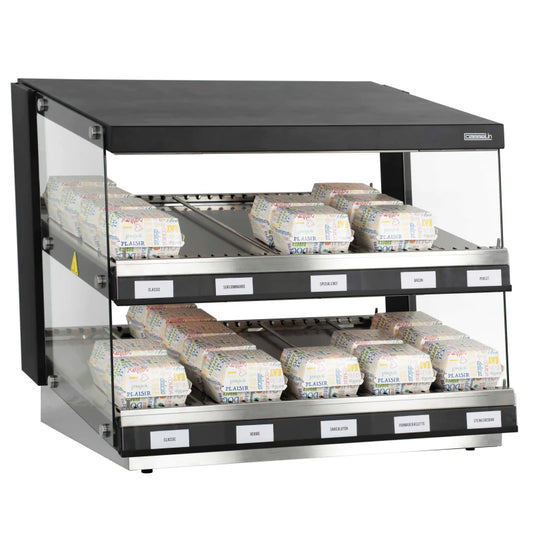 Varm-display - hamburgare - 2 x 80 cm