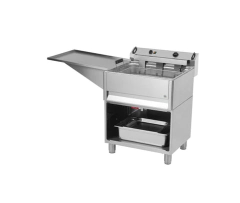 30 liters fritös med underbord och sidobord