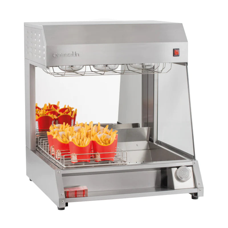 Pommes fritesvärmare och förvaringsstation - infraröda lampor - 61,5 cm