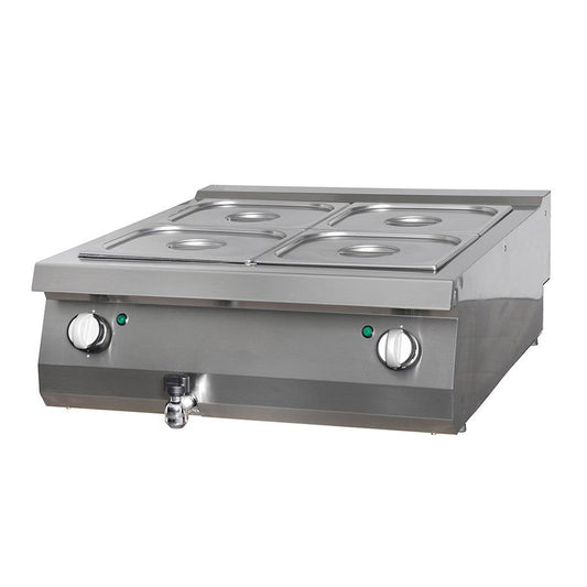Kraftigt Bain Marie - Dubbel enhet - 70 cm djup - Elektrisk