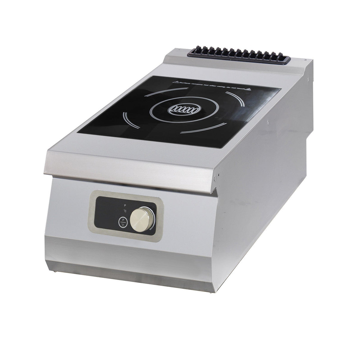 Kraftig spis - 1 brännare - Induktion - Enkel enhet - 70 cm djup