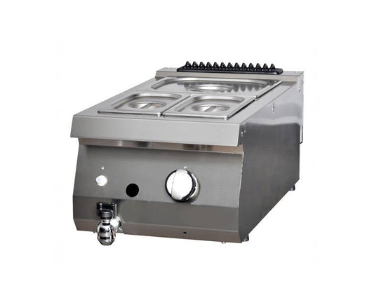 Kraftigt Bain Marie - Enkel enhet - 70 cm djup - Gas