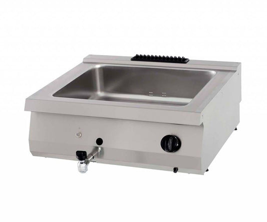 Kraftigt Bain Marie - Dubbel enhet - 70 cm djup - Gas