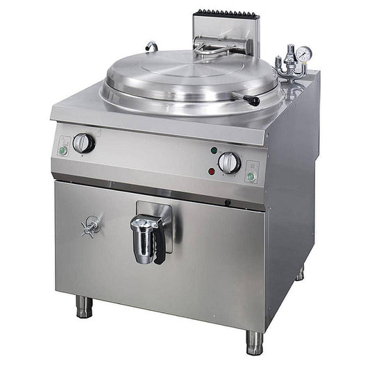 Kraftig tippbar gryta - 60L - Direktvärme - 70cm djup - Gas
