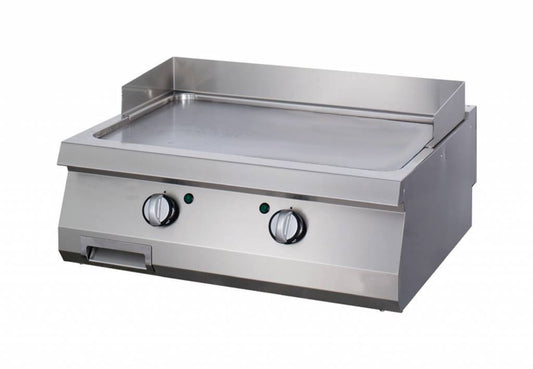Robust grillplatta - Slät - Dubbel enhet - 70 cm djup - Gas