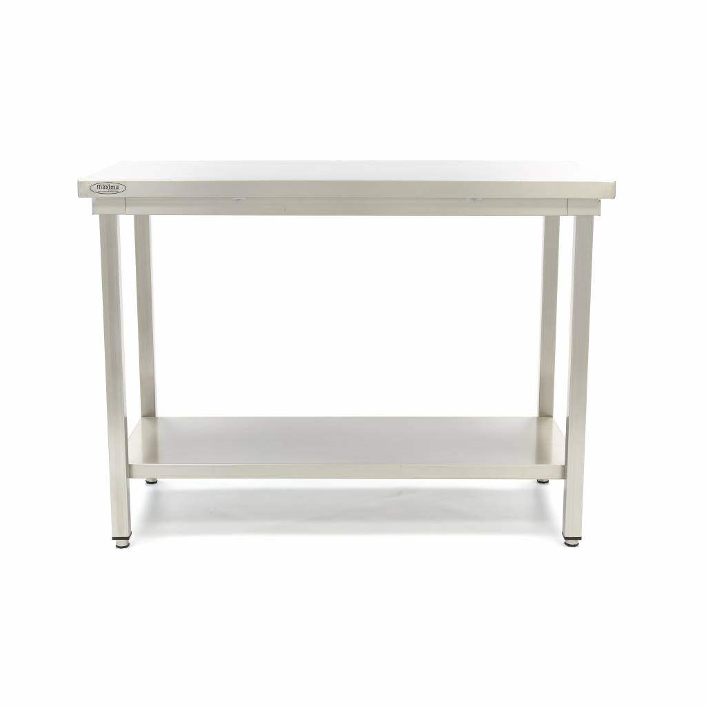 Bord i rostfritt stål - 80 x 70 cm - Justerbar höjd