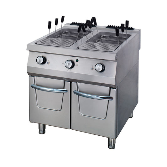 Premium pastakokare - Dubbel enhet - 90 cm djup - Gas