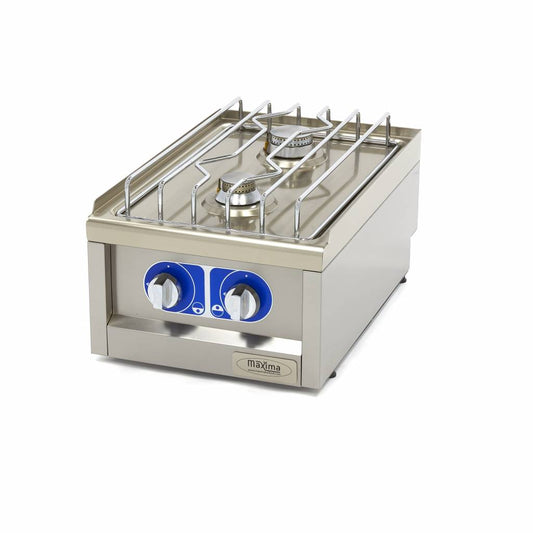 Spis - 2 brännare - Enkel enhet - 60 cm djup - Gas