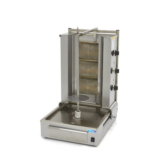 Kebabgrill - 3 brännare - 40 kg kött - gas