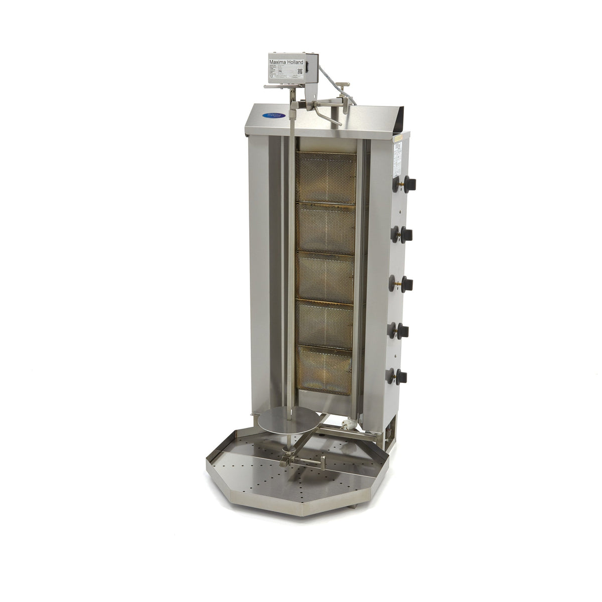 Kebabgrill Gas - 5 brännare - 80 kg kött