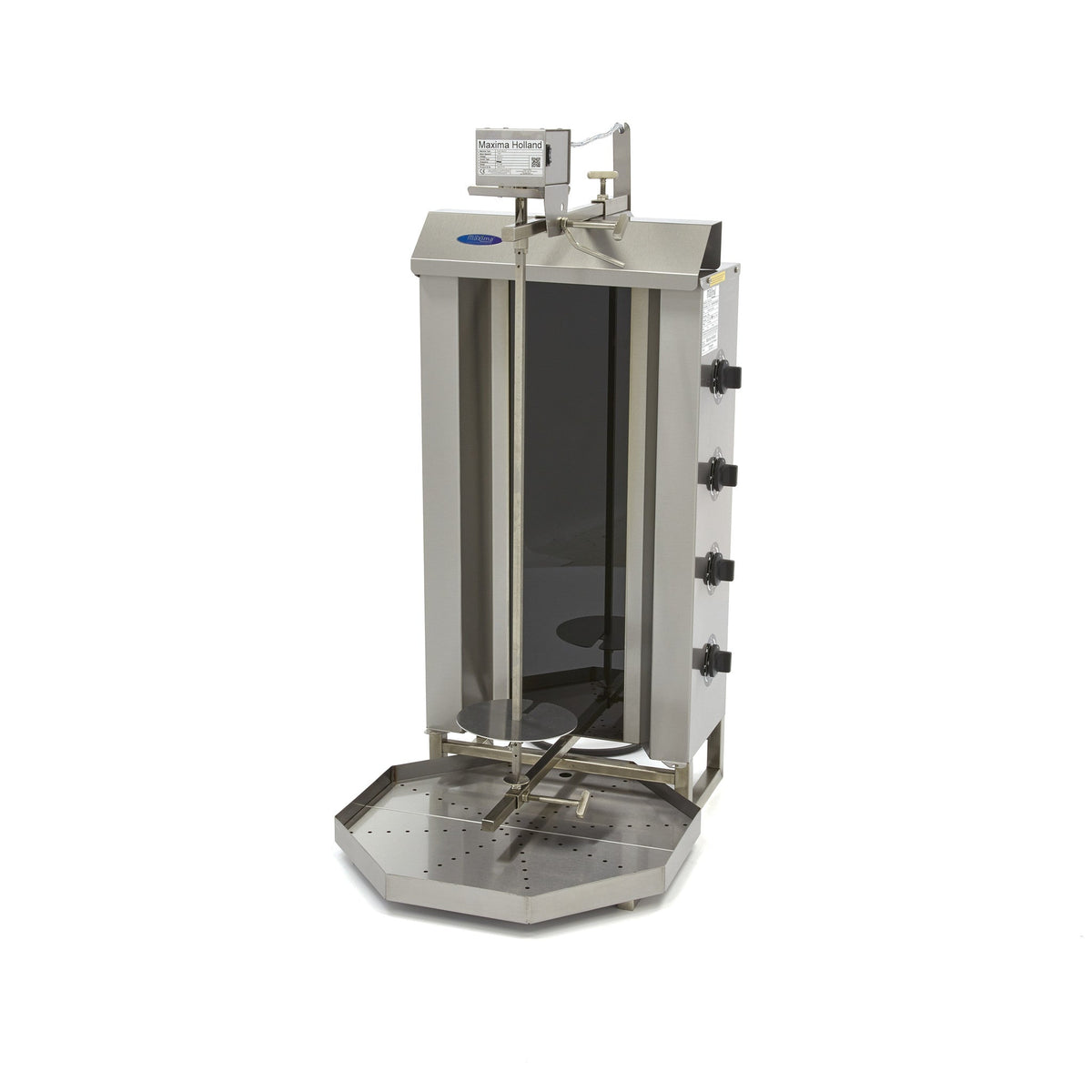 Kebabgrill - 4 brännare - 50 kg kött - Elektrisk