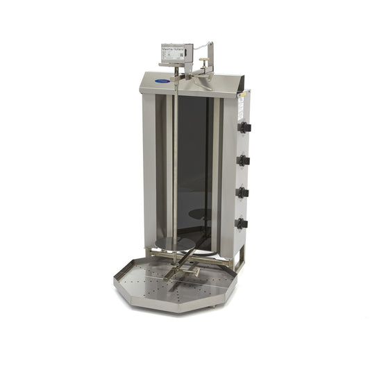 Kebabgrill - 4 brännare - 50 kg kött - Elektrisk