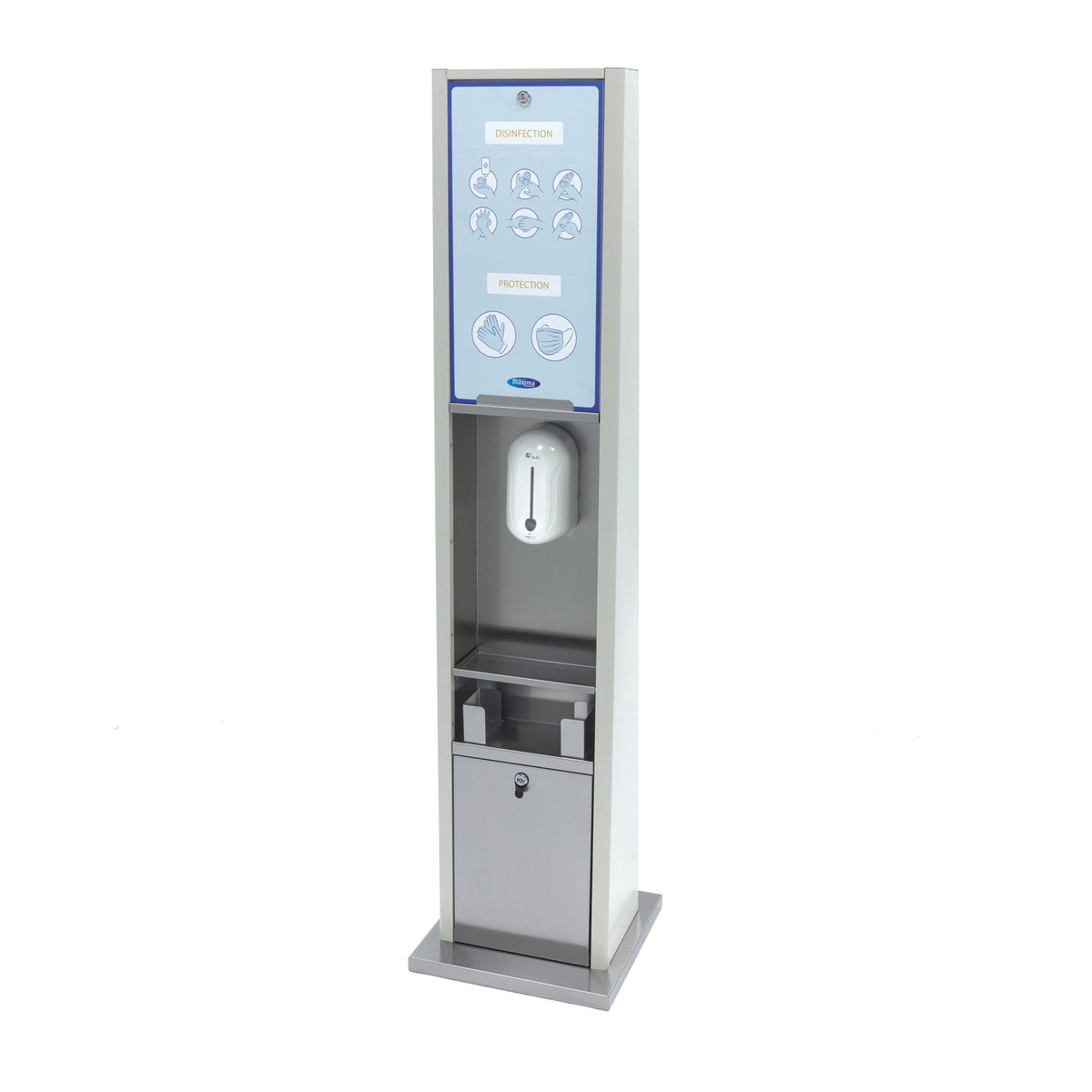 Handspritdispenser - Automatisk - Kontaktlös - Plats för engångshandskar
