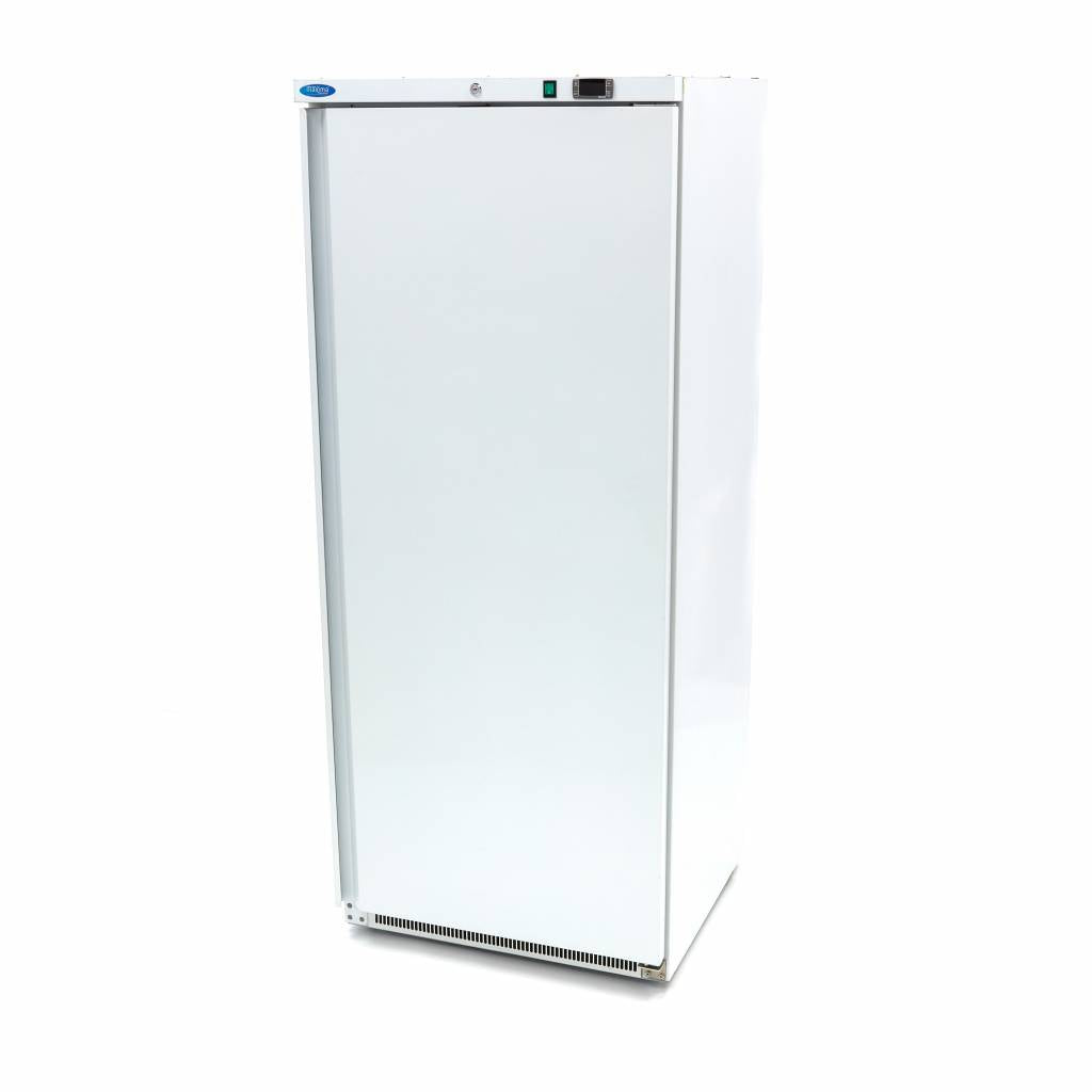 Frys - 600L - 4 fasta hyllor - Vit