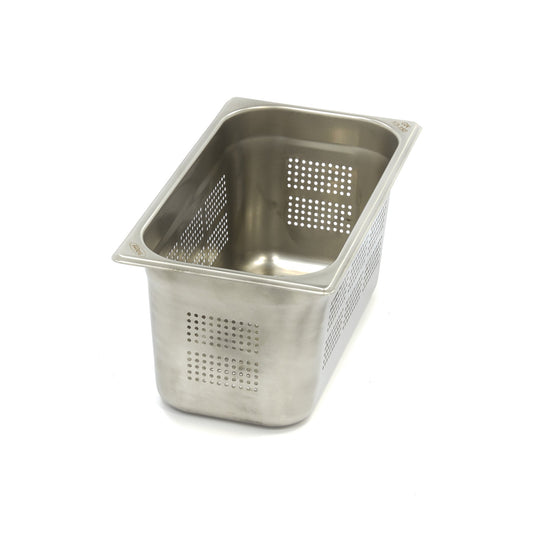 Gastronormbehållare - 3 st - 1/3 GN - 15 cm djup - Rostfritt stål - Perforerad
