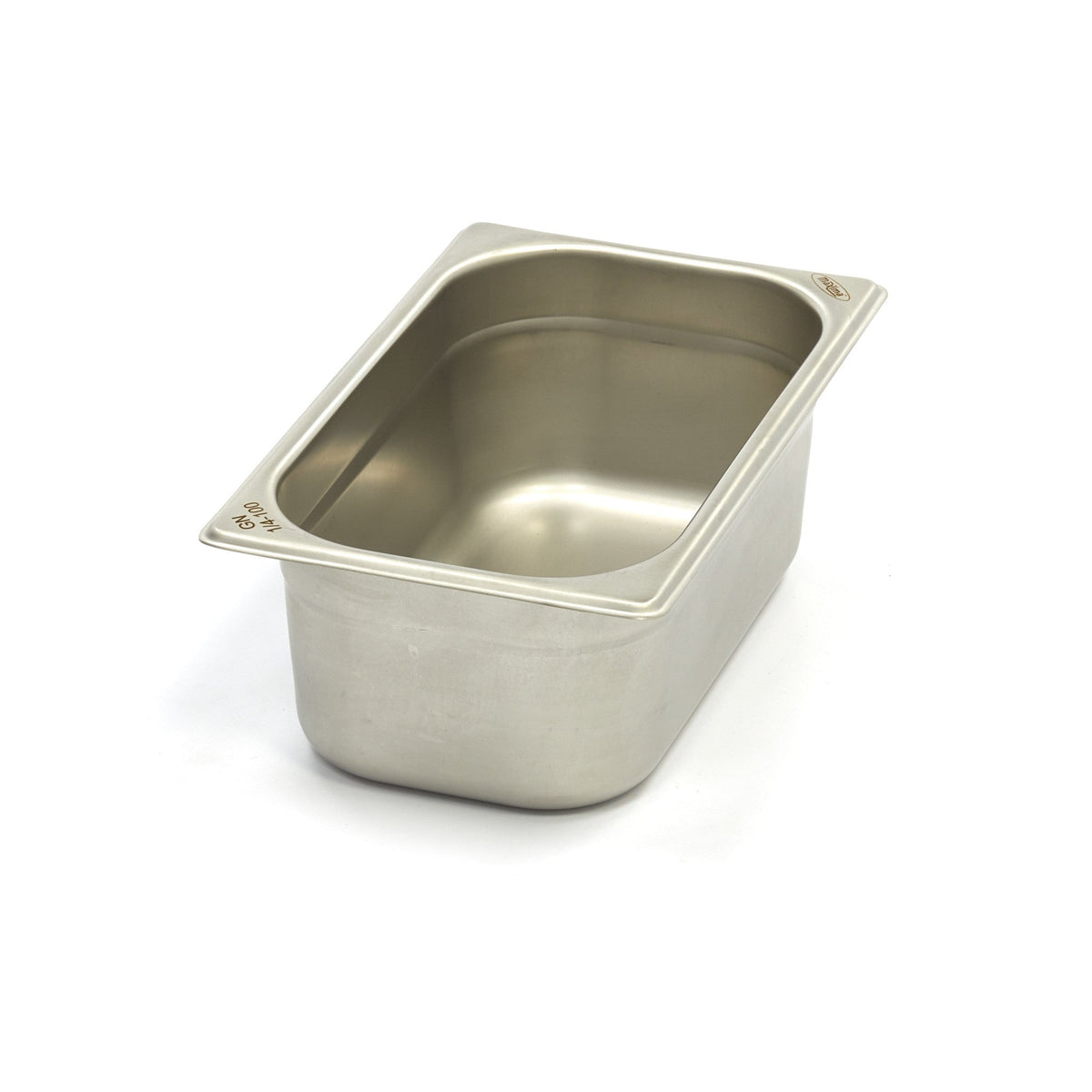 Gastronormbehållare - 3 st - 1/4 GN - 10 cm djup - rostfritt stål