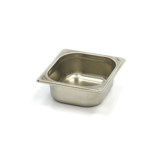 Gastronormbehållare - 3 st - 1/6 GN - 6,5 cm djup - rostfritt stål